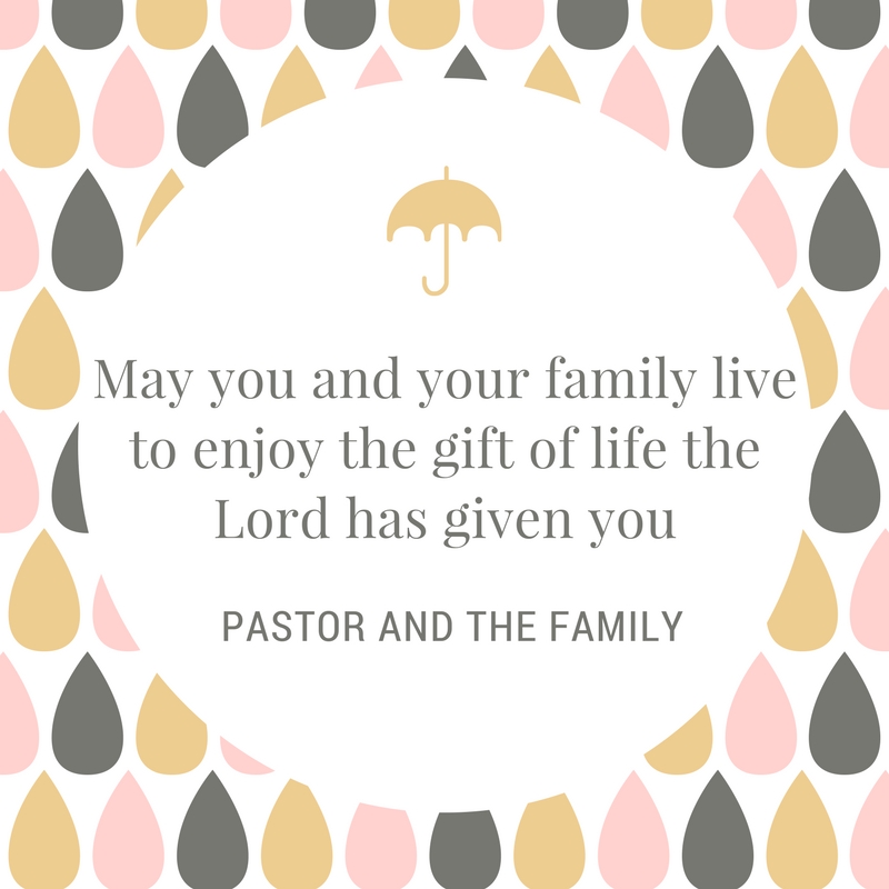 Thank you pastor and words say thank you to your pastor