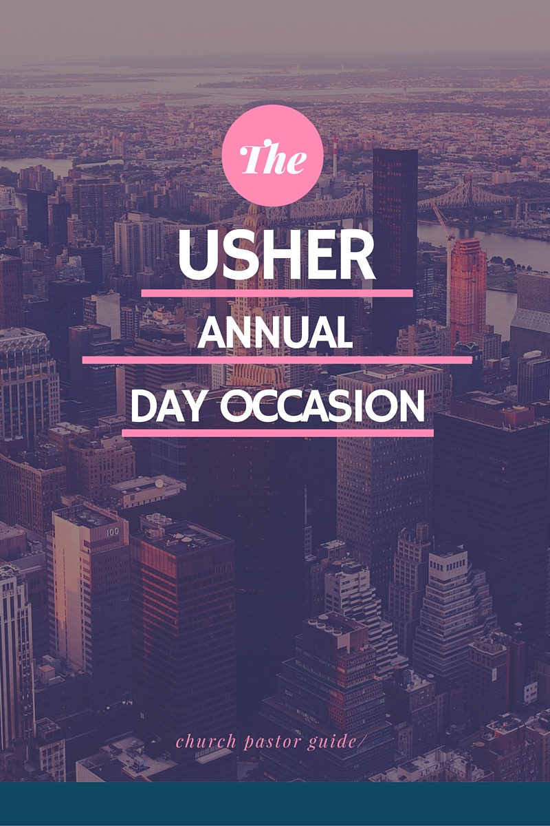 Church annual usher day occasion