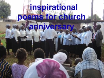 Church anniversary poems