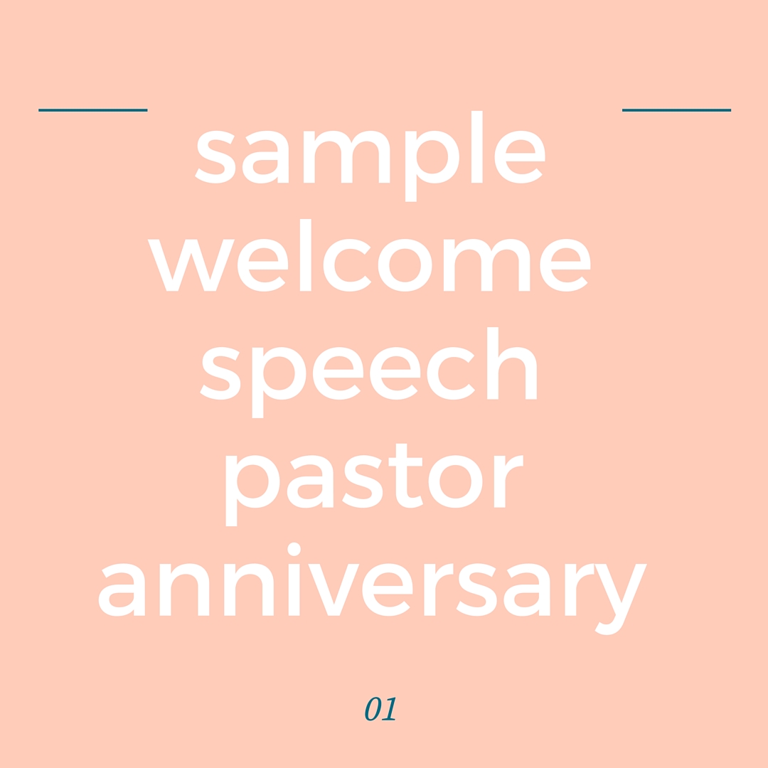 church-welcome-speech-sample