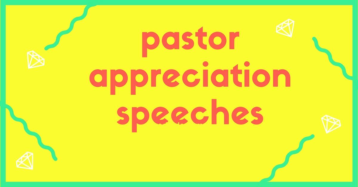 pastor appreciation speech