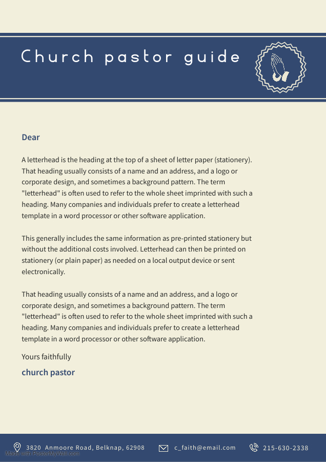 Find the church welcome letter to visitors in our pages that we have prepared for you, you can instantly download the letter from our pages