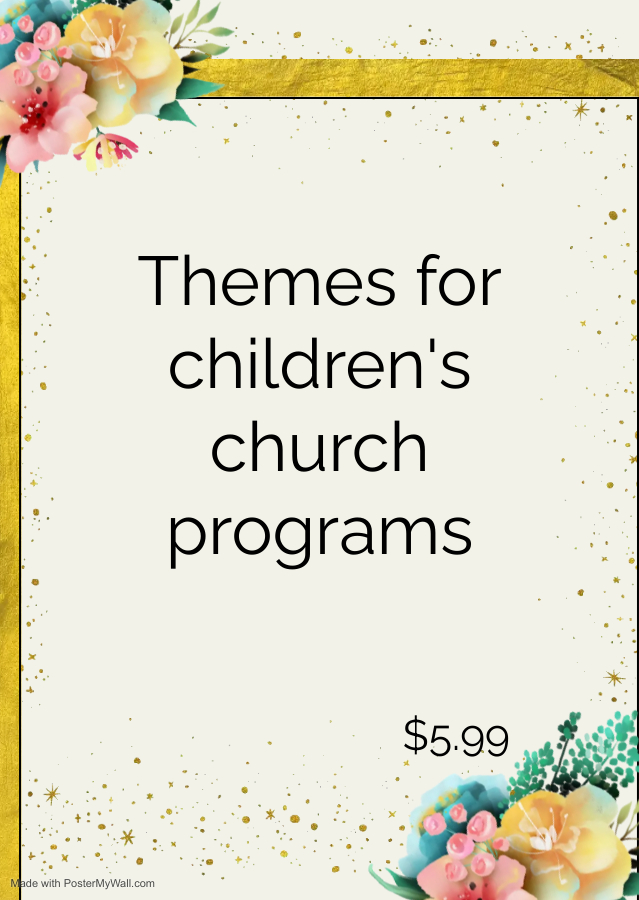 Looking for themes for children's church programs, find the best themes that you can use for the occasion in church.