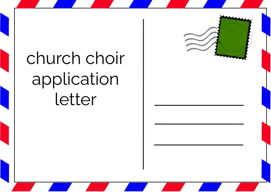 church choir application letter