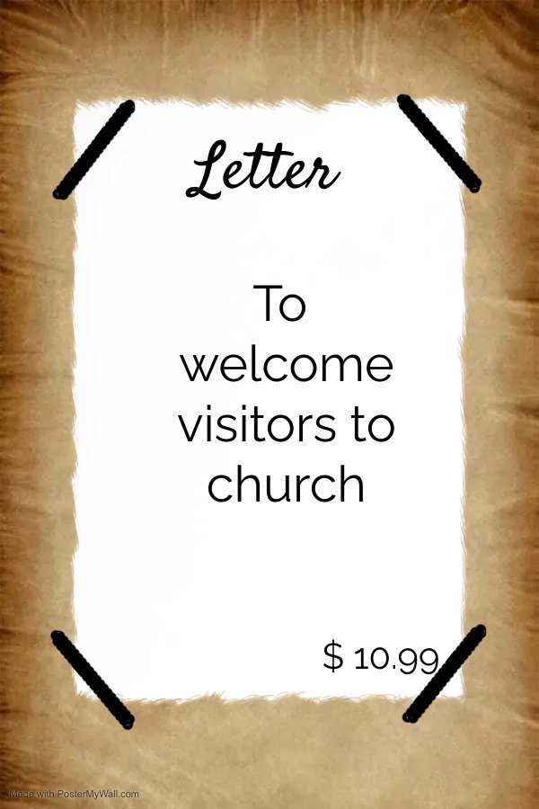 new members welcome letter church