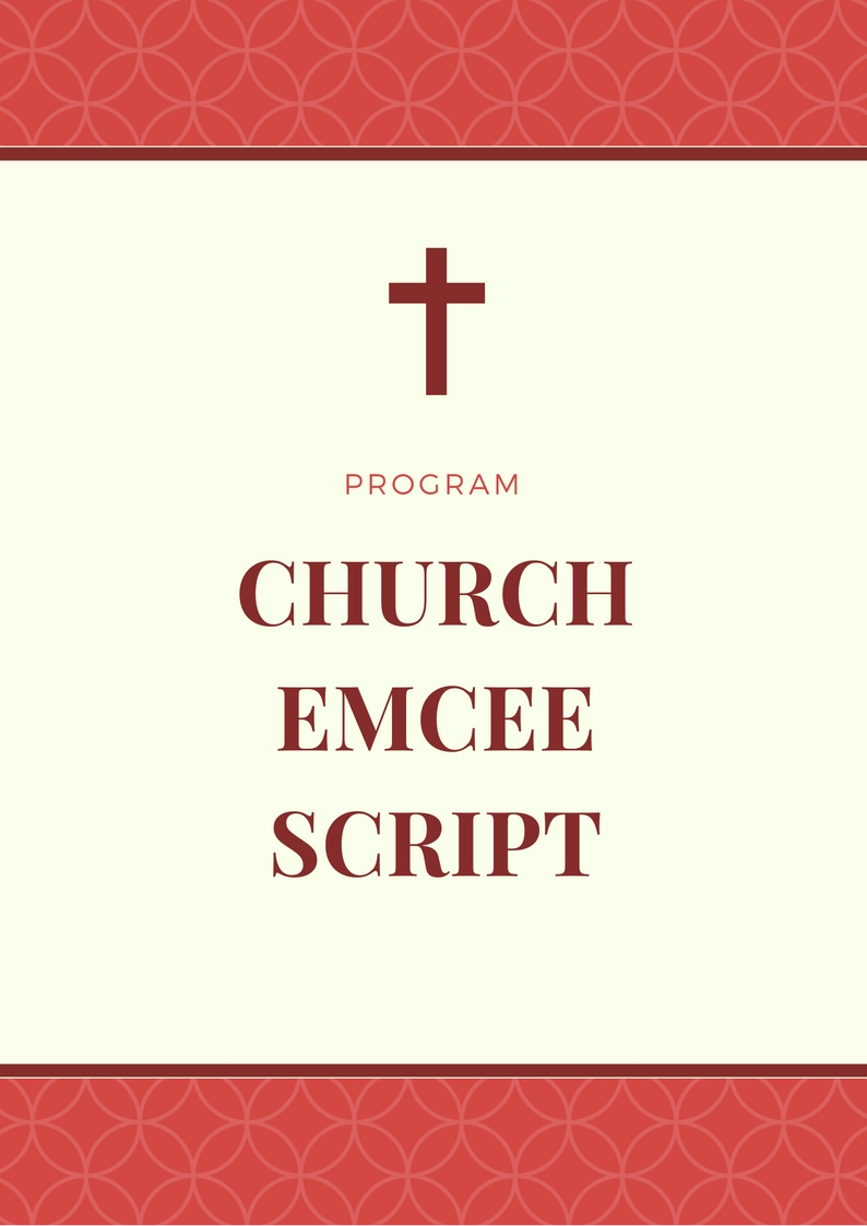 Looking for church emcee script ? Find one in our page now to help you during the up coming program,event or occasion in the church