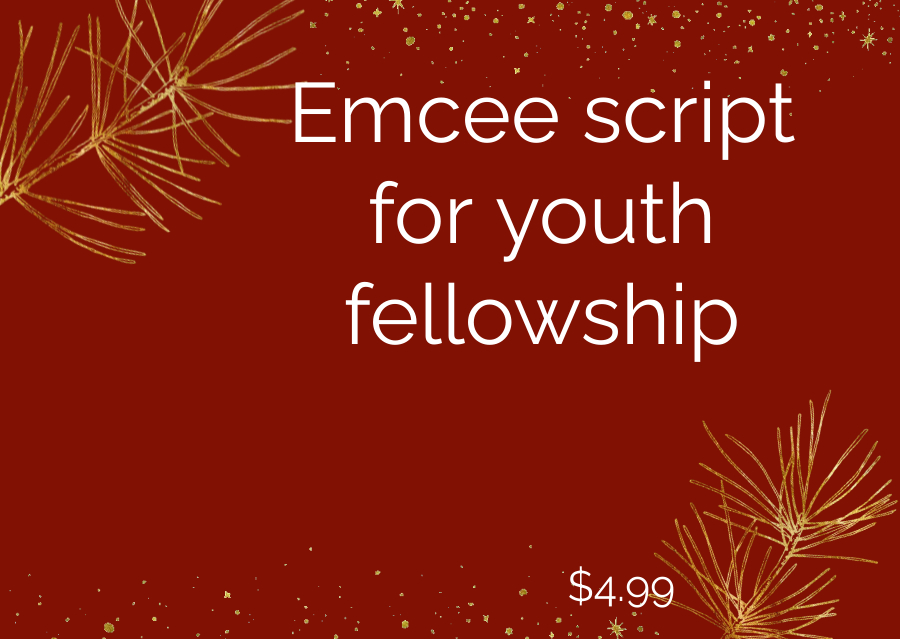 Here is the emcee script for youth fellowship that you can download so that you can use it for the fellowship that is ahead of you in your church.