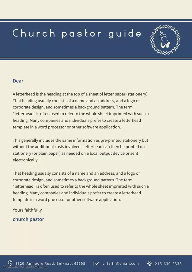 Find the church welcome letter to visitors in our pages that we have prepared for you, you can instantly download the letter from our pages