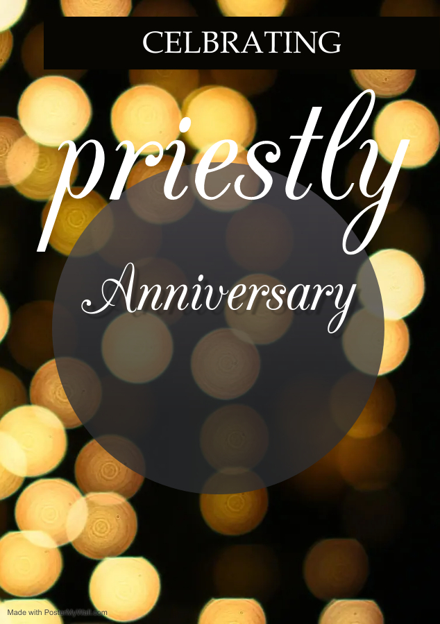 priestly anniversary message