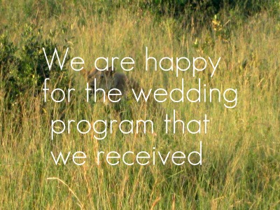 Looking for a church wedding program script to guide and help as you prepare the wedding program for the upcoming event